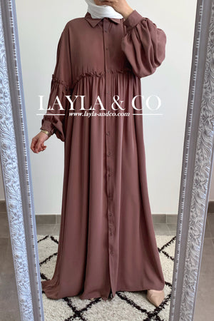 Abaya chemise Amina (+couleurs)