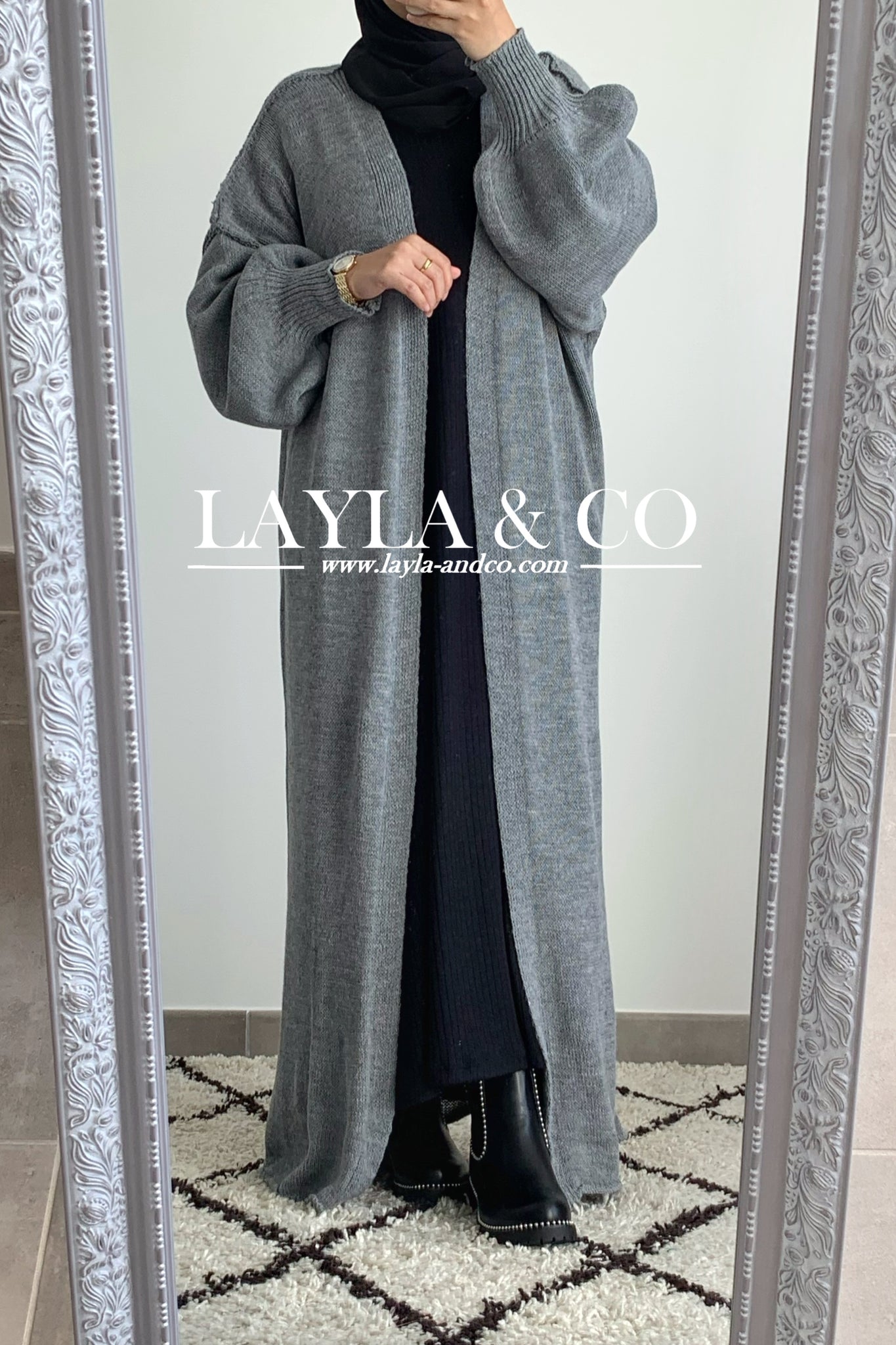 Gilet long manches bouffantes