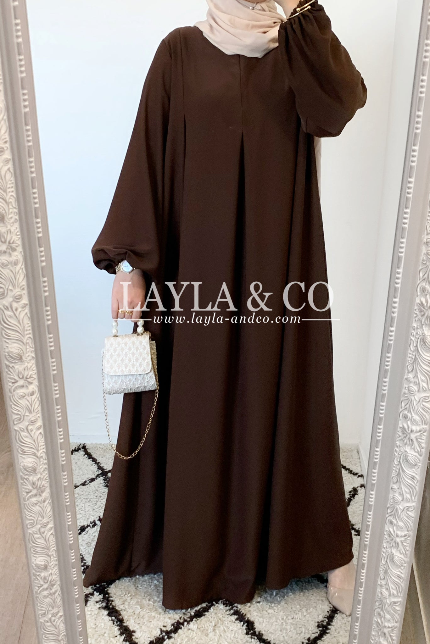 Abaya Dina soie de médine