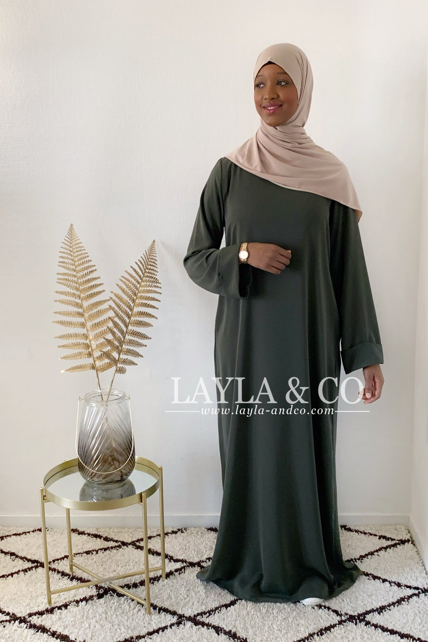Abaya soie de médine longueur standard