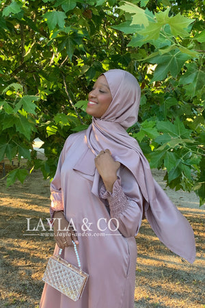 Abaya set satiné (+couleurs)