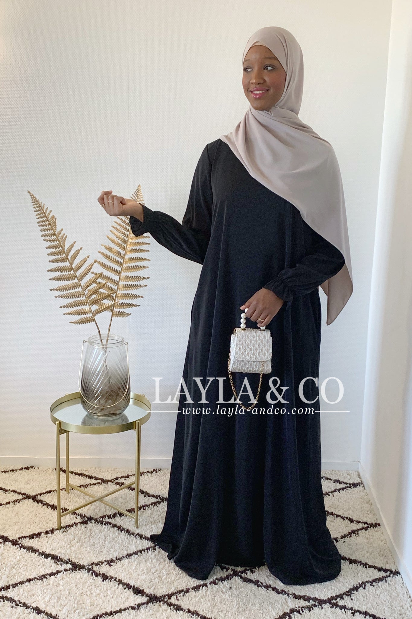 Abaya manches volants maxi longueur
